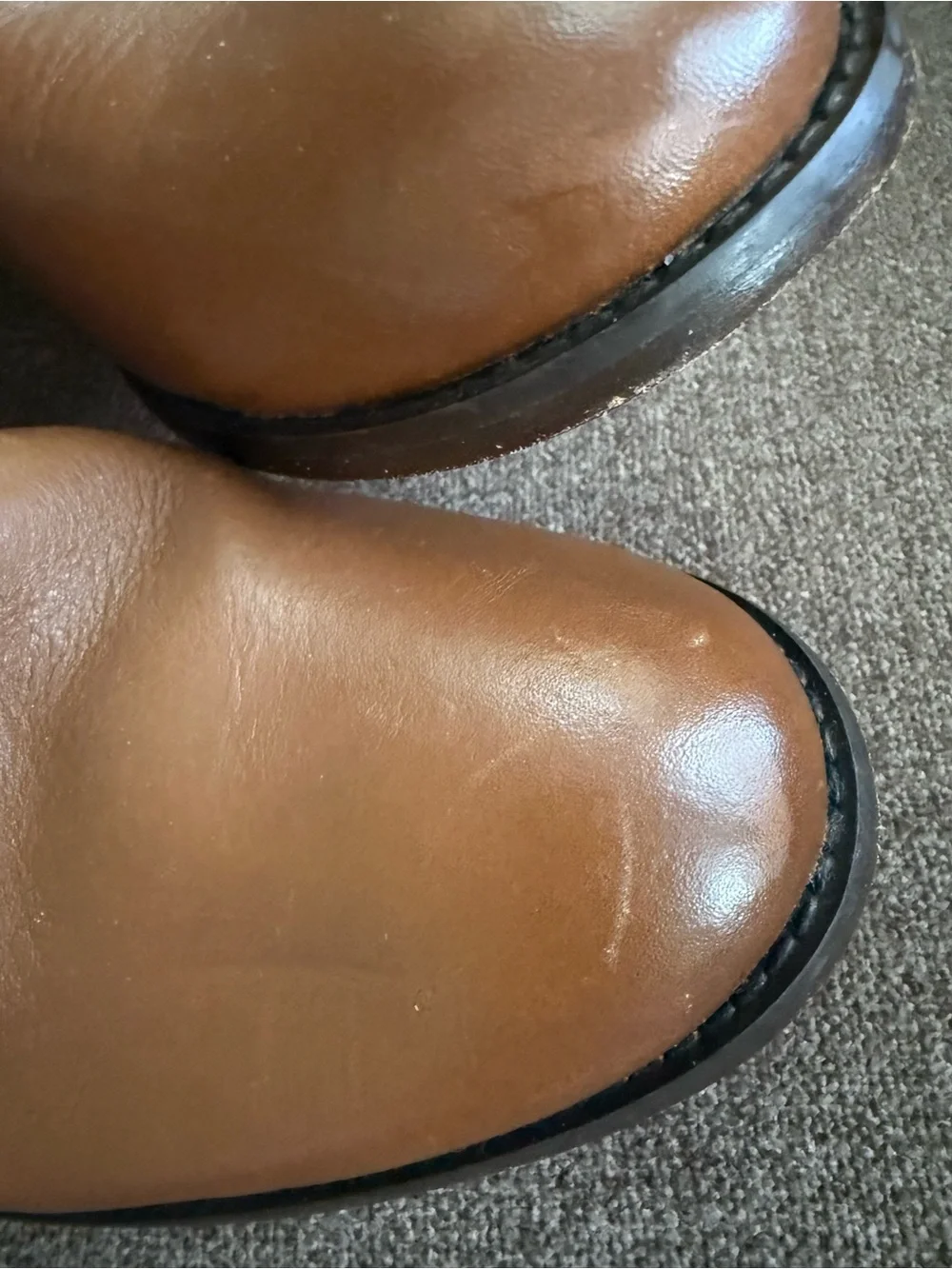 Frye Tall Pull-On Leather Riding Boots - Tan